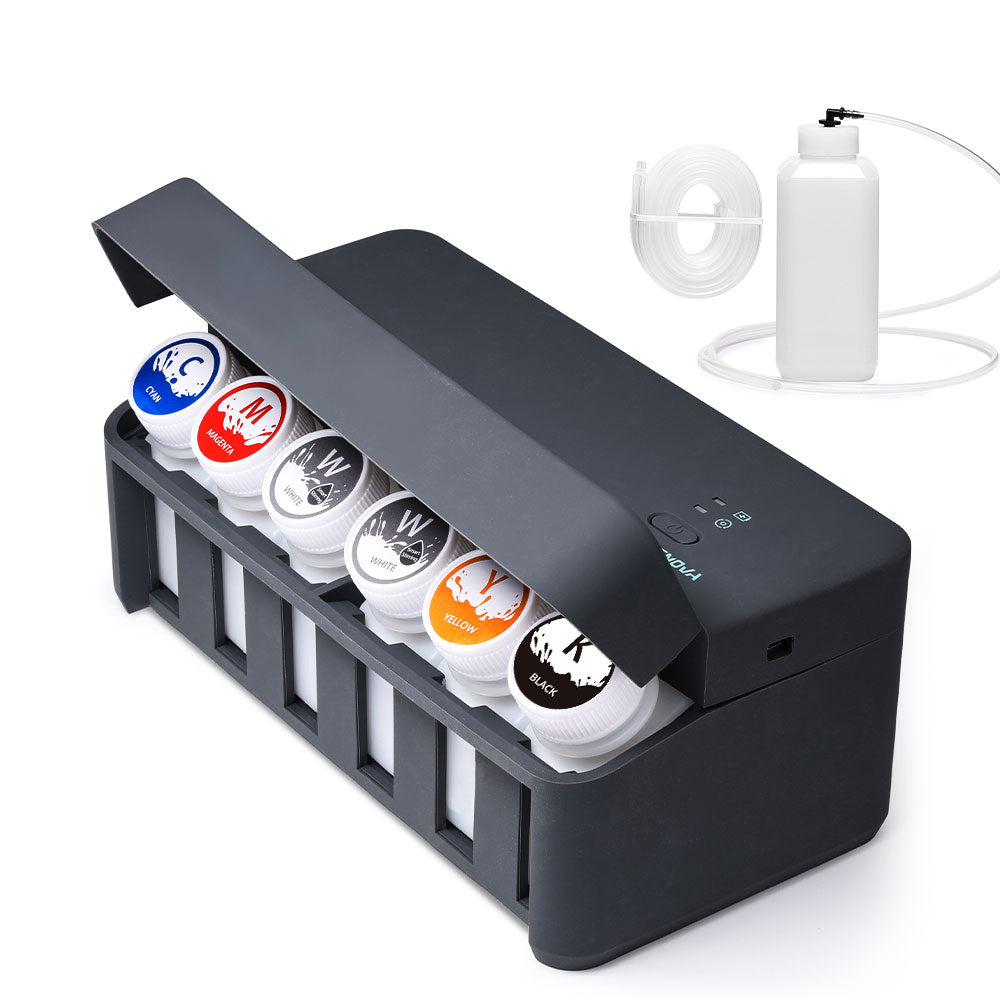 DTF CISS Set with White Ink Circulation System for 6-channel Inkjet Printer - Epson ET8550 L805 XP15000