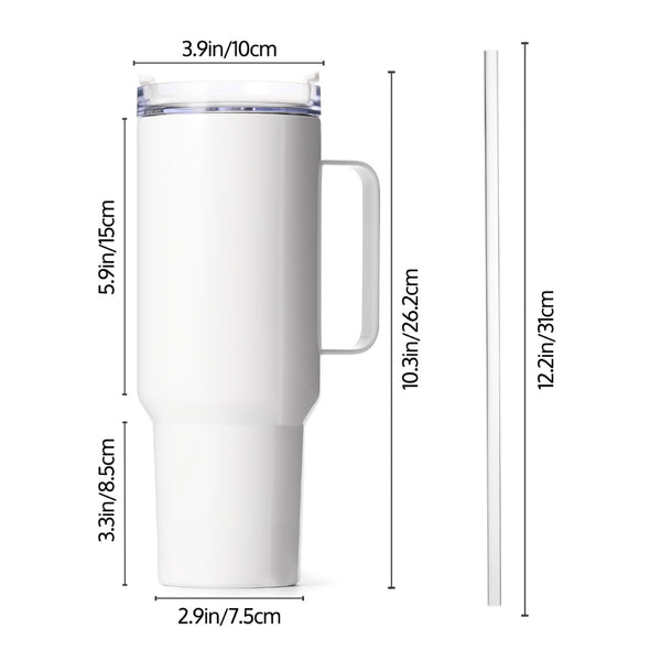 30oz Stepped Stainless Steel Travel Tumbler Sublimation Blank with lid