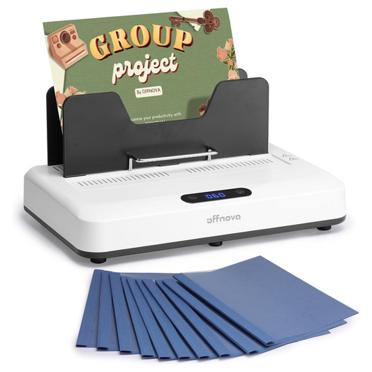 Thermal Binding Machine with 20 pcs Cover Built-in Hot Melt Adhesive - No Preheat & Air Cooling