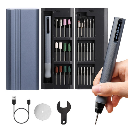 Engraving Pen Built-in Hollow Cup Motor for Jewelry, Wood, Glass, and Carving
