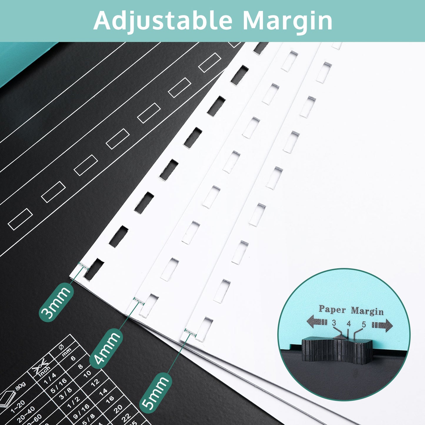21-Hole Combo Binding Machine for Letter Size/A4/A5 Paper