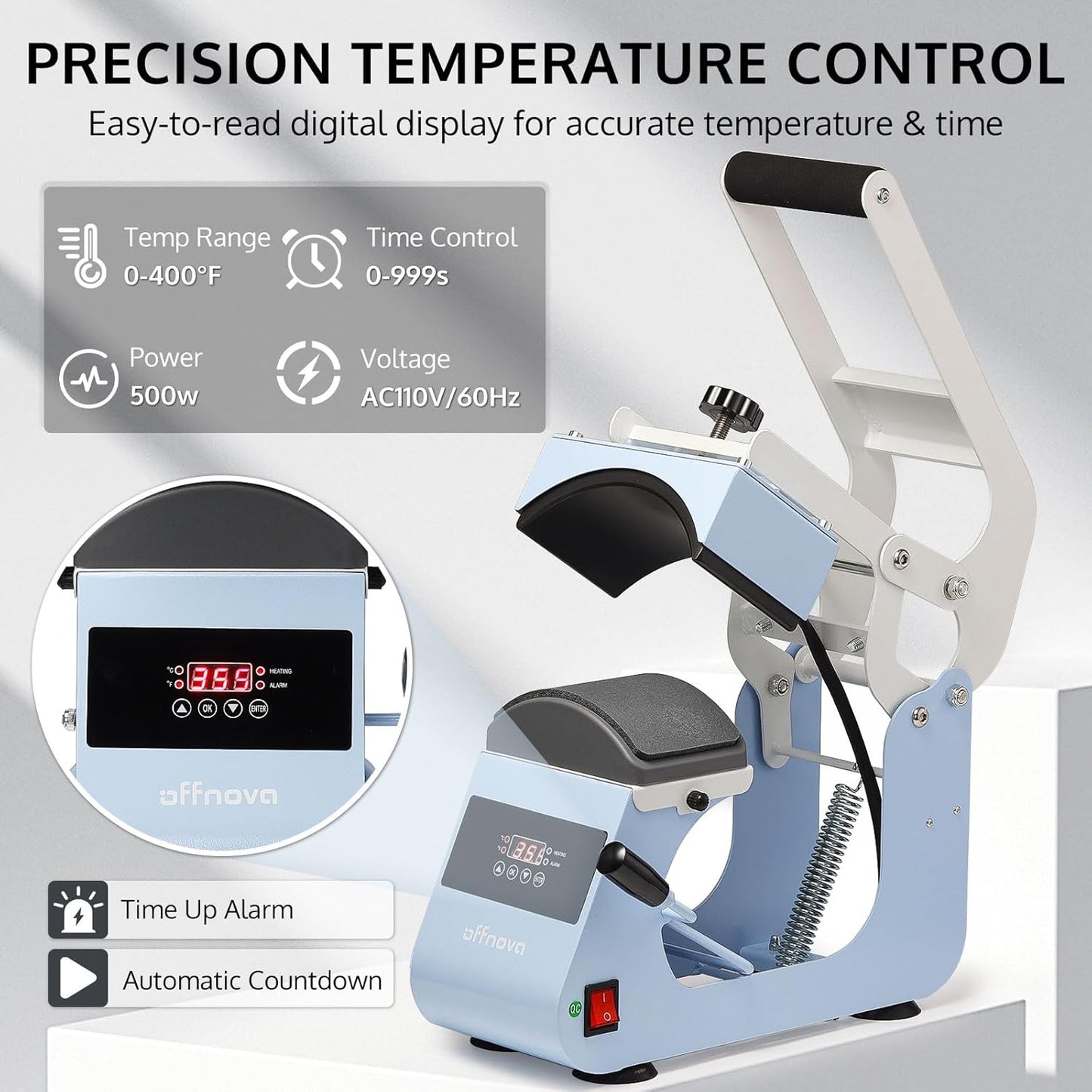 DTF Heat Press Machine for Caps with Automatic Launcher