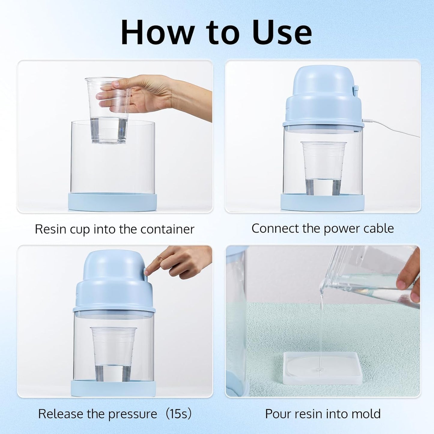 Resin Bubble Remover for Epoxy Resin Molds Casting
