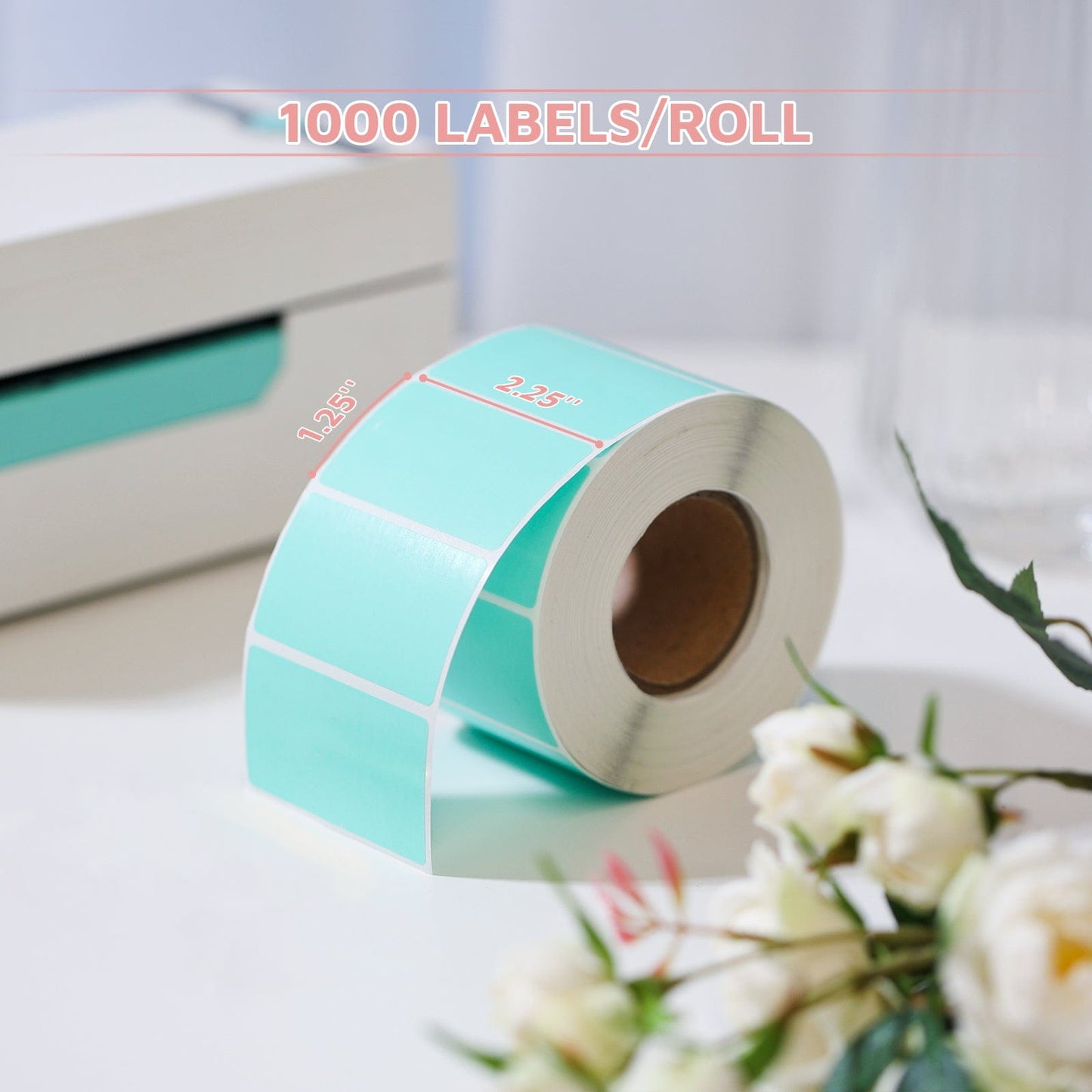 2.25" x 1.25" Direct Thermal Labels for Thermal Shipping Label Printer