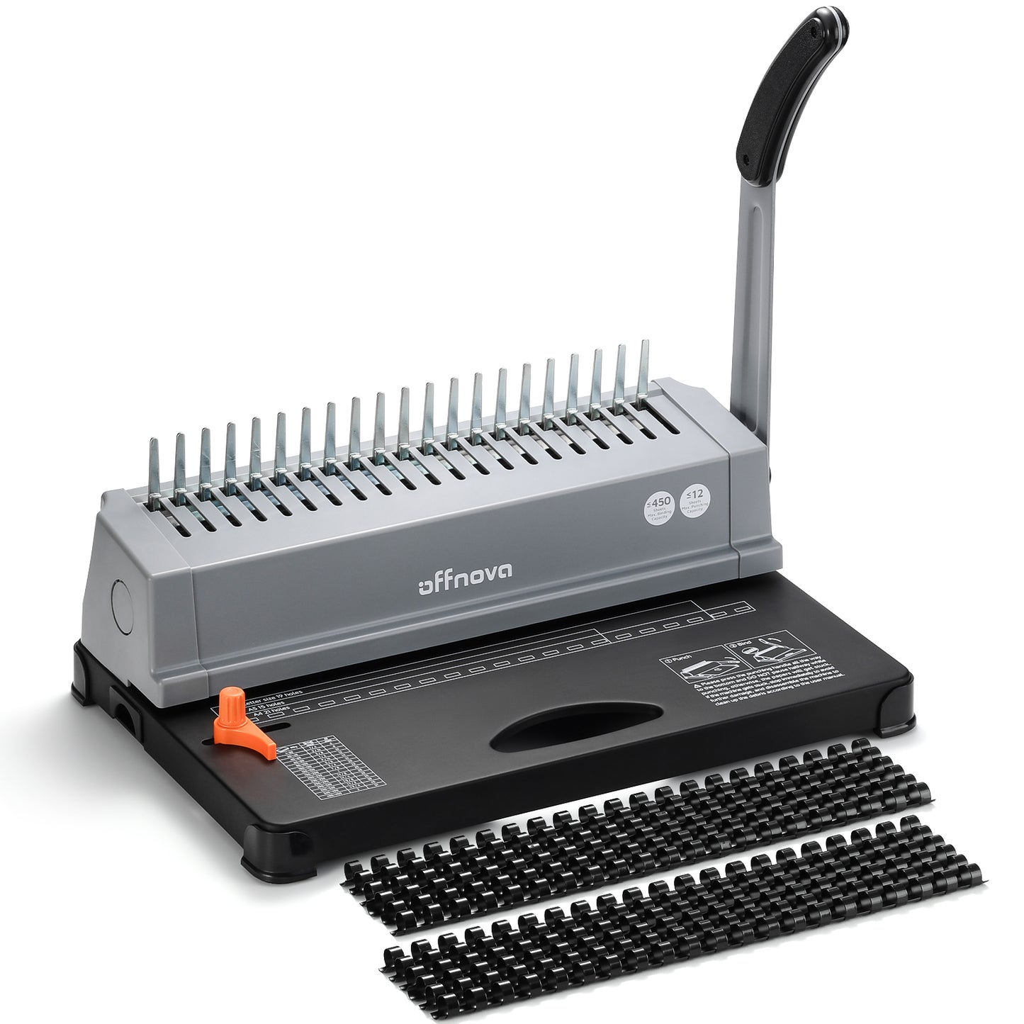 21-Hole Combo Binding Machine for Letter Size/A4/A5 Paper