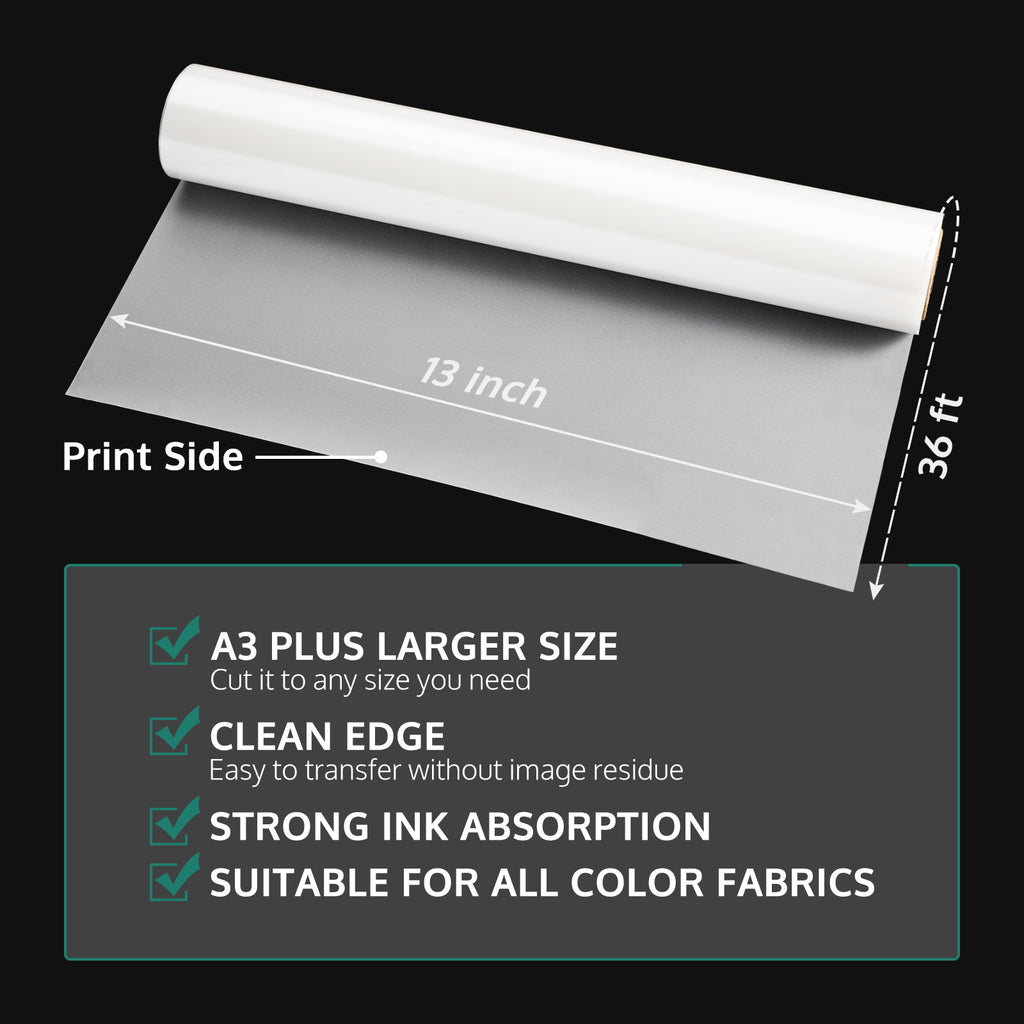 13 X 19 Sheet - Pet Film DTF - A3+ Size. 50 Sheets Pack. 1-Sided 75u