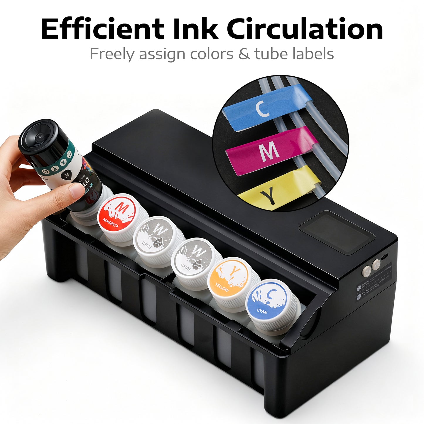 Upgraded Immerge DTF CISS with White Ink Mixer for Epson ET-8550