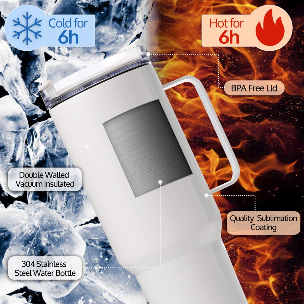 Sublimation Kit: 40 oz Heat Press Machine and 4-Pack Blank Tumblers