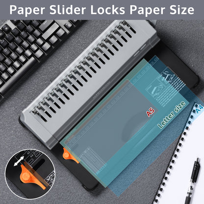 21-Hole Combo Binding Machine for Letter Size/A4/A5 Paper