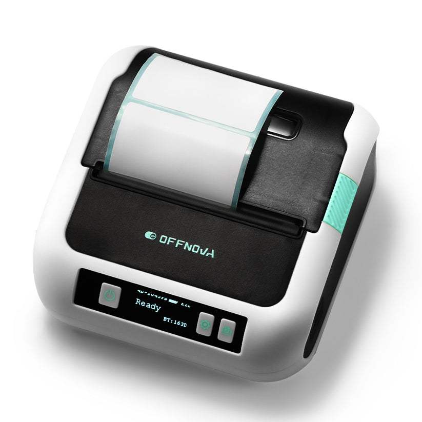 OFFNOVA 3-Inch Bluetooth Label Maker with 200 Sheets Labels