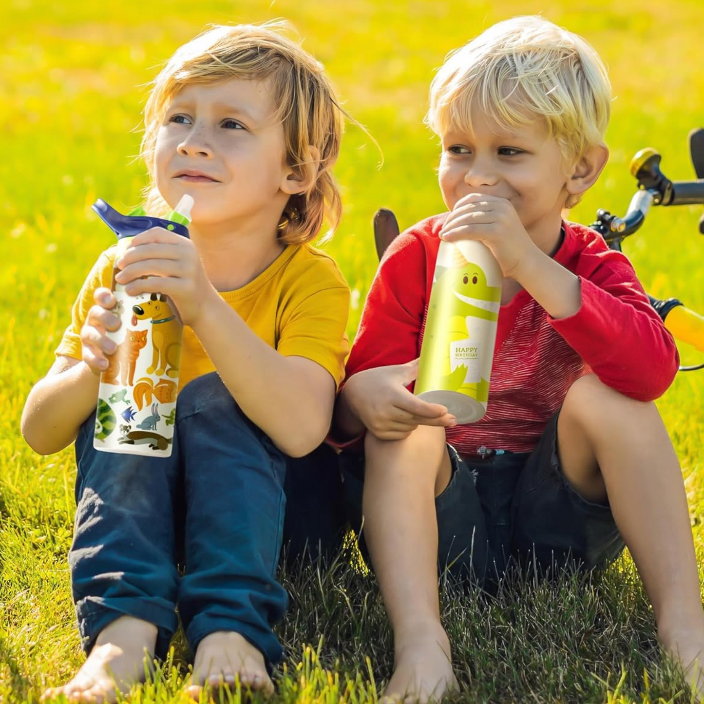 16oz Blank Kids Water Bottle with Handle for Sublimation Heat Press