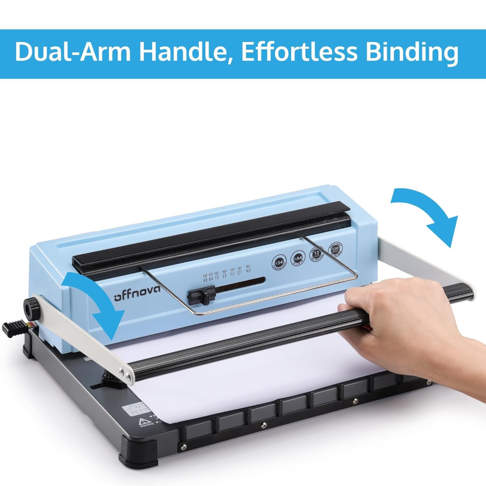 Kokuyo Harinacs A3 1000-Sheet Binding File - One-Touch Binding Tool For A3 Documents (Gray)