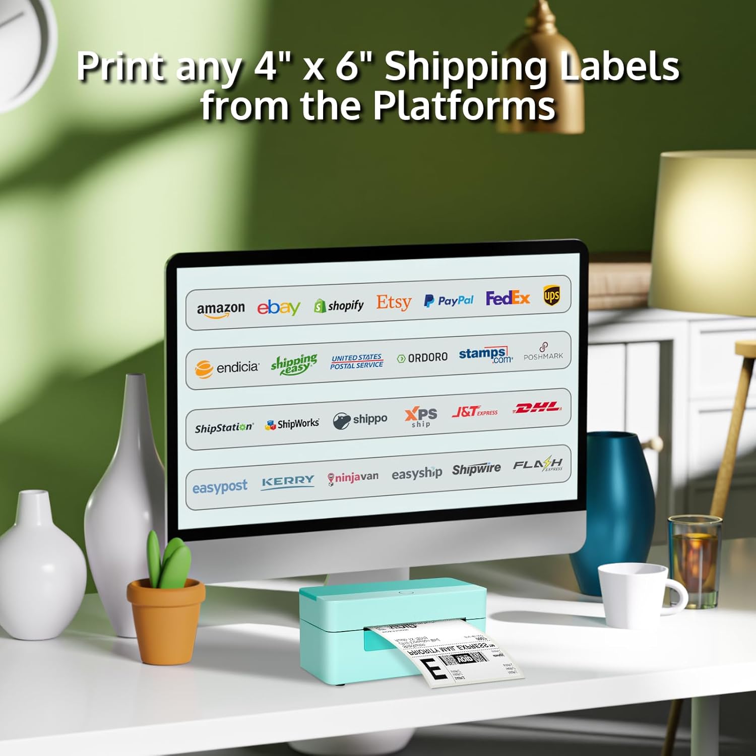 Printing Any 4“x6" Shipping Labels from the platforms