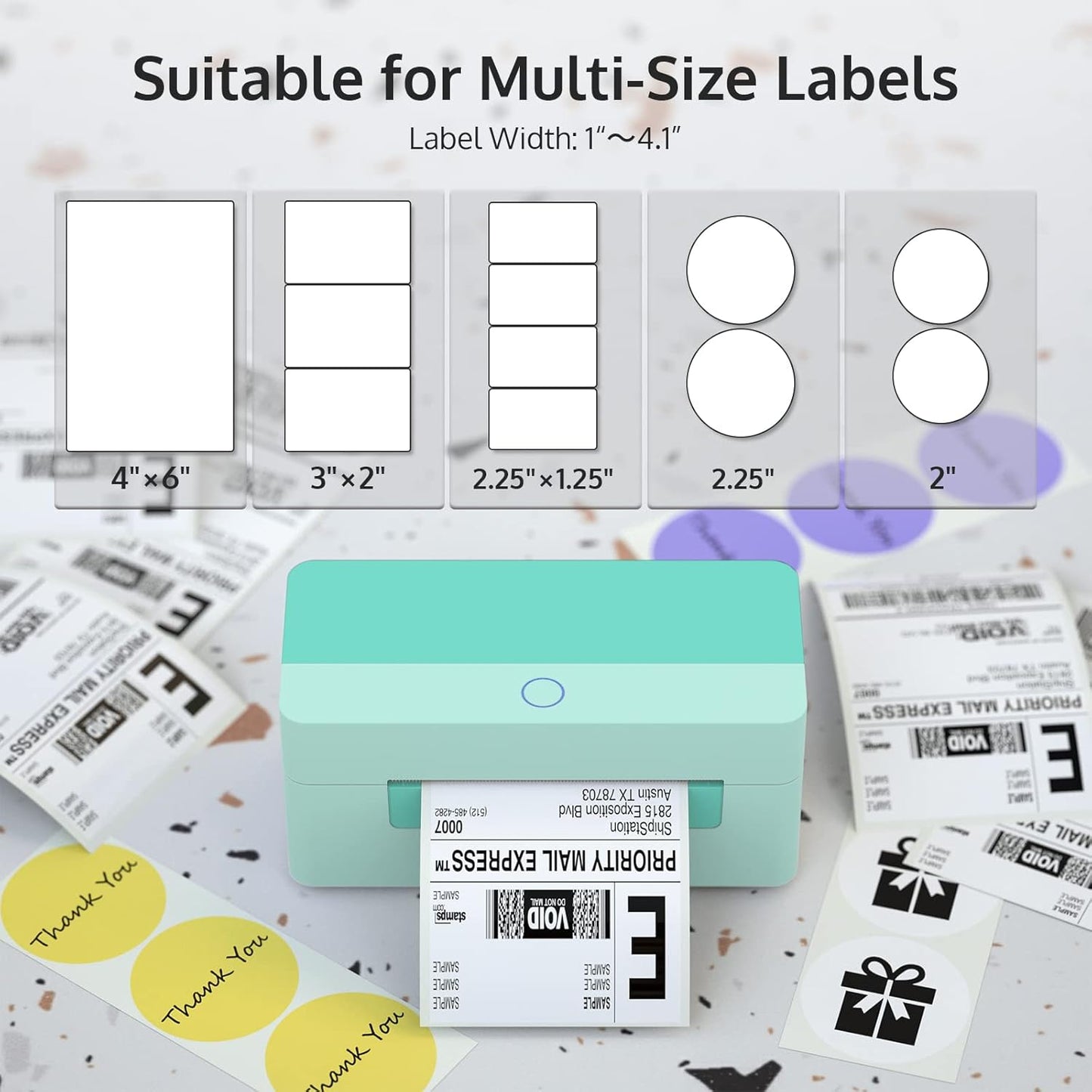 Suitable for Multi-Size Labels