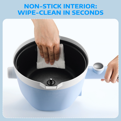 Self-Stirring Wax Melter Kit, 3L Large Capacity Wax Melting Pot with Digital Temp Display & Extended Heat-Resistant Handle