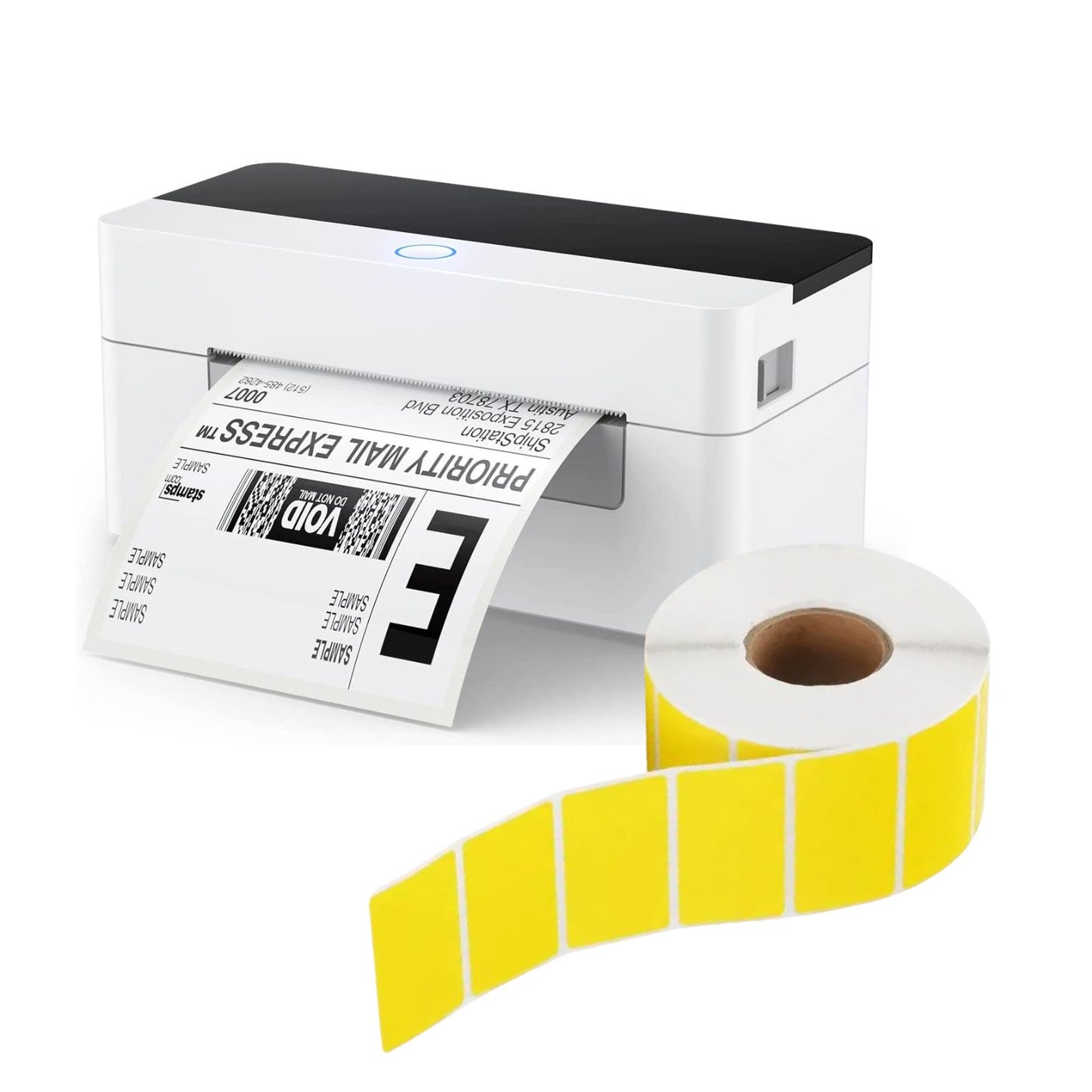Shipping Label Printing Set - 4"x 6" Label Printer 4B-2054N + 2.25" x 1.25" Direct Thermal Label/Sticker