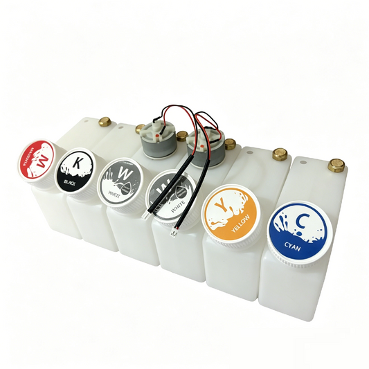 Ink Tank with motor and Paddle