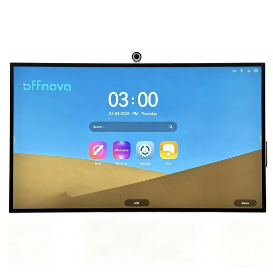 OFFNOVA 65" Interactive Smart Board - 4K UHD Anti-Glare Capacitive Touchscreen, Wall Mount Included
