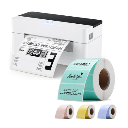 Shipping Label Printing Set - 4"x 6" Label Printer 4B-2054N + 2.25" x 1.25" Direct Thermal Label/Sticker