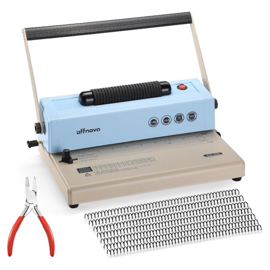 Spiral coil binding machine with springs, pliers.