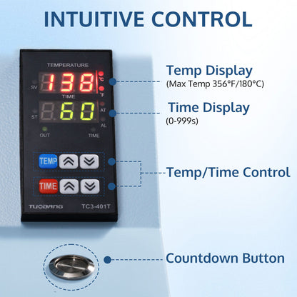 Intuitive control with a temp display