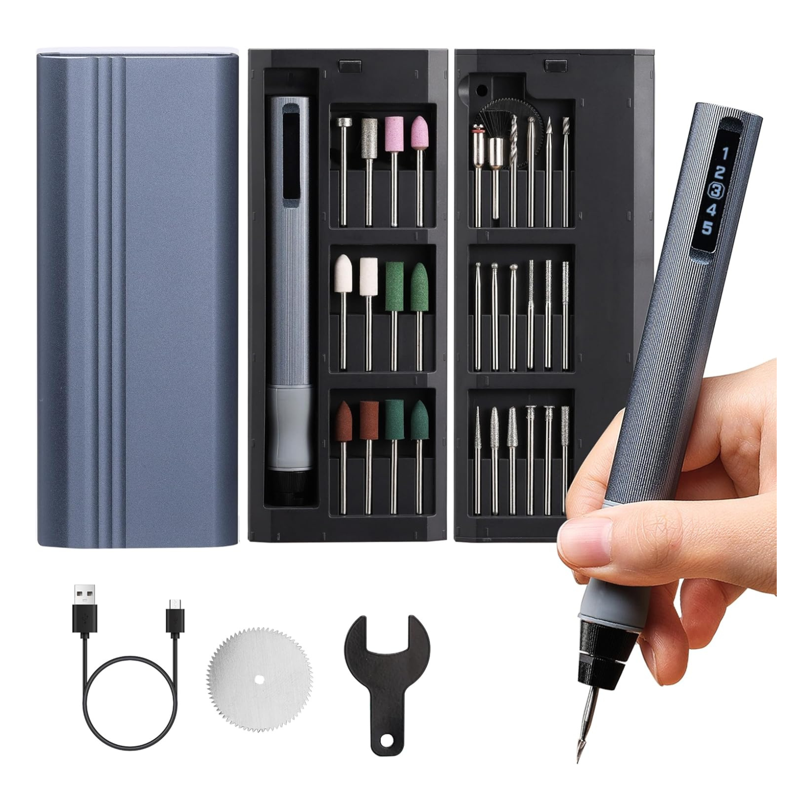 Engraving pen set with accessories 