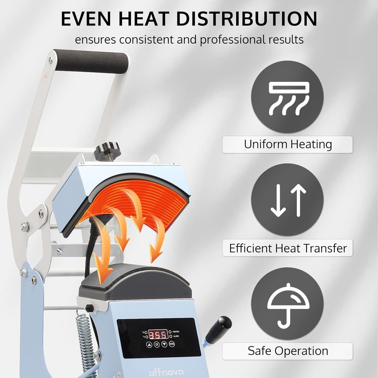 Hat Heat Press Machine with Auto Countdown