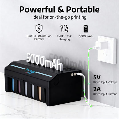 Black DTF CISS ink cartridge is ideal for on-the-go printing.