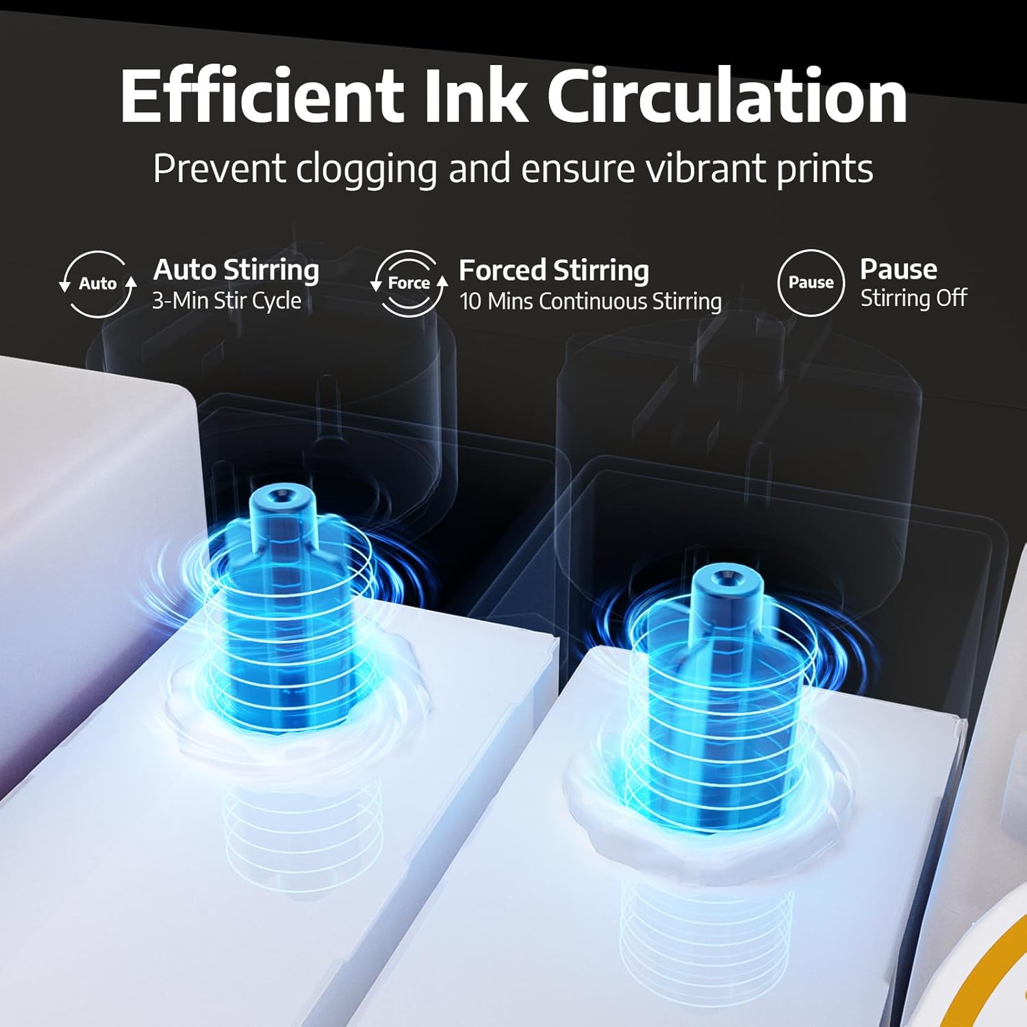 OFFNOVA DTF CISS with white Ink circulation for Epson ET-8550 - Efficient Ink Circulation