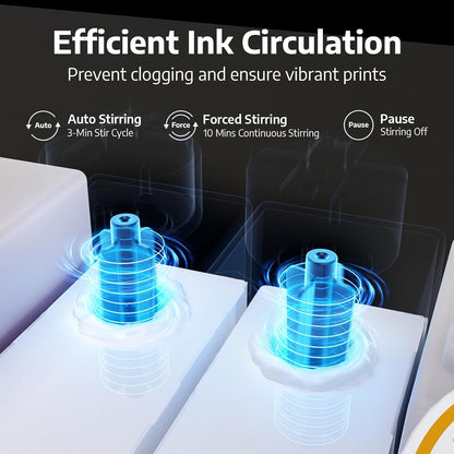 OFFNOVA DTF CISS with white Ink circulation for Epson ET-8550 - Efficient Ink Circulation