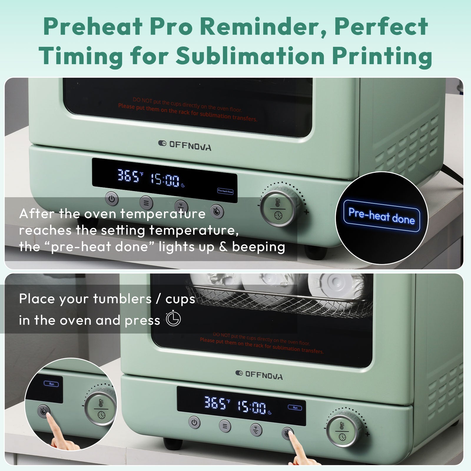 Preheat Pro Reminder, Perfect Timing for Sublimation Printing
