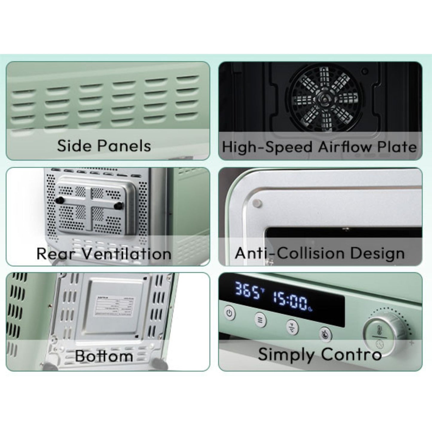 Various components of the sublimation oven.