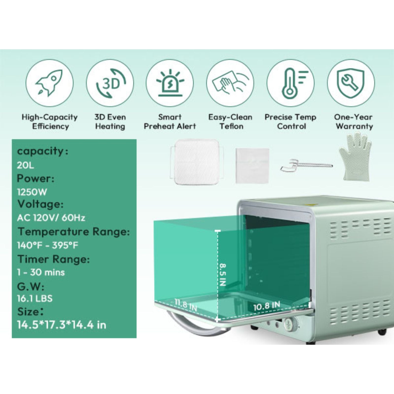 The features and specifications of OFFNOVA sublimation oven.
