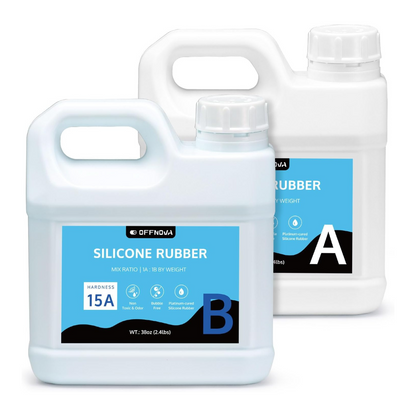 Two bottles of 2kg silicone rubber