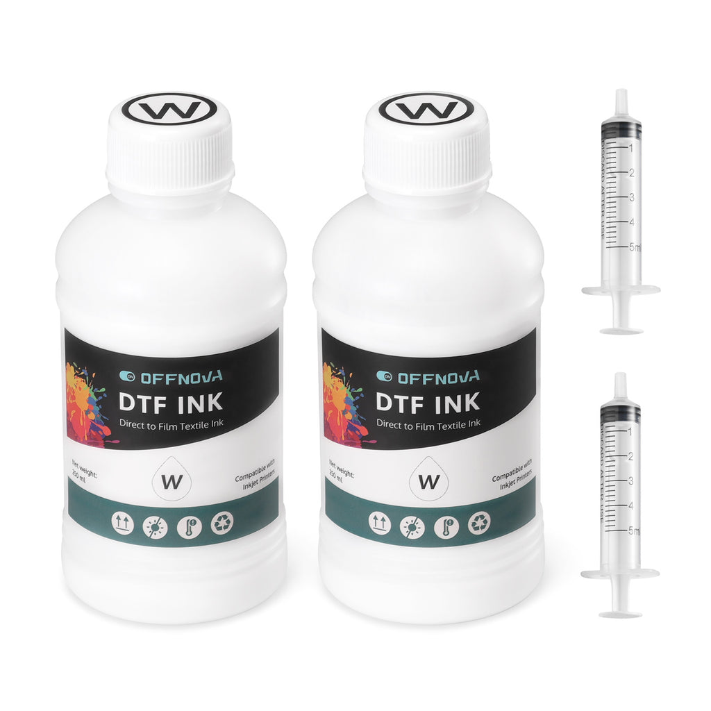  CenDale Premium DTF White Ink - DTF Transfer Ink For PET  Film, Refill DTF Ink For Epson ET-8550, L1800, L800, R2400, P400, P800,  XP15000, Heat Transfer Printing Direct To Film