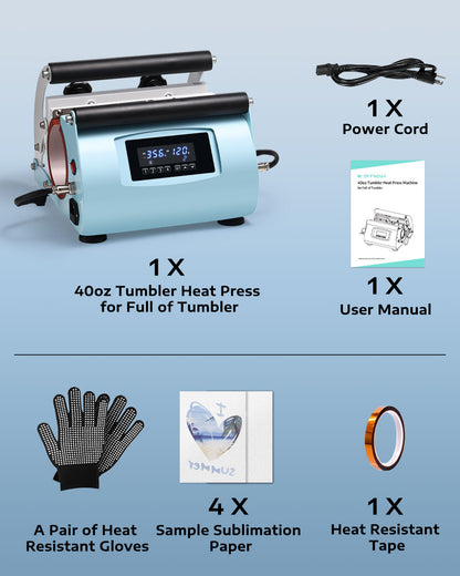 Heat Press Machine for stanley shaped 40 oz Sublimation Tumbler