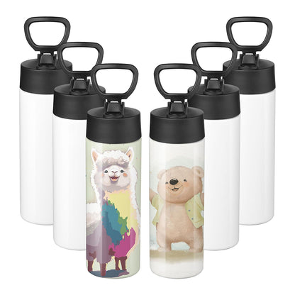 6-Pack 16oz sublimation blank kids water bottles
