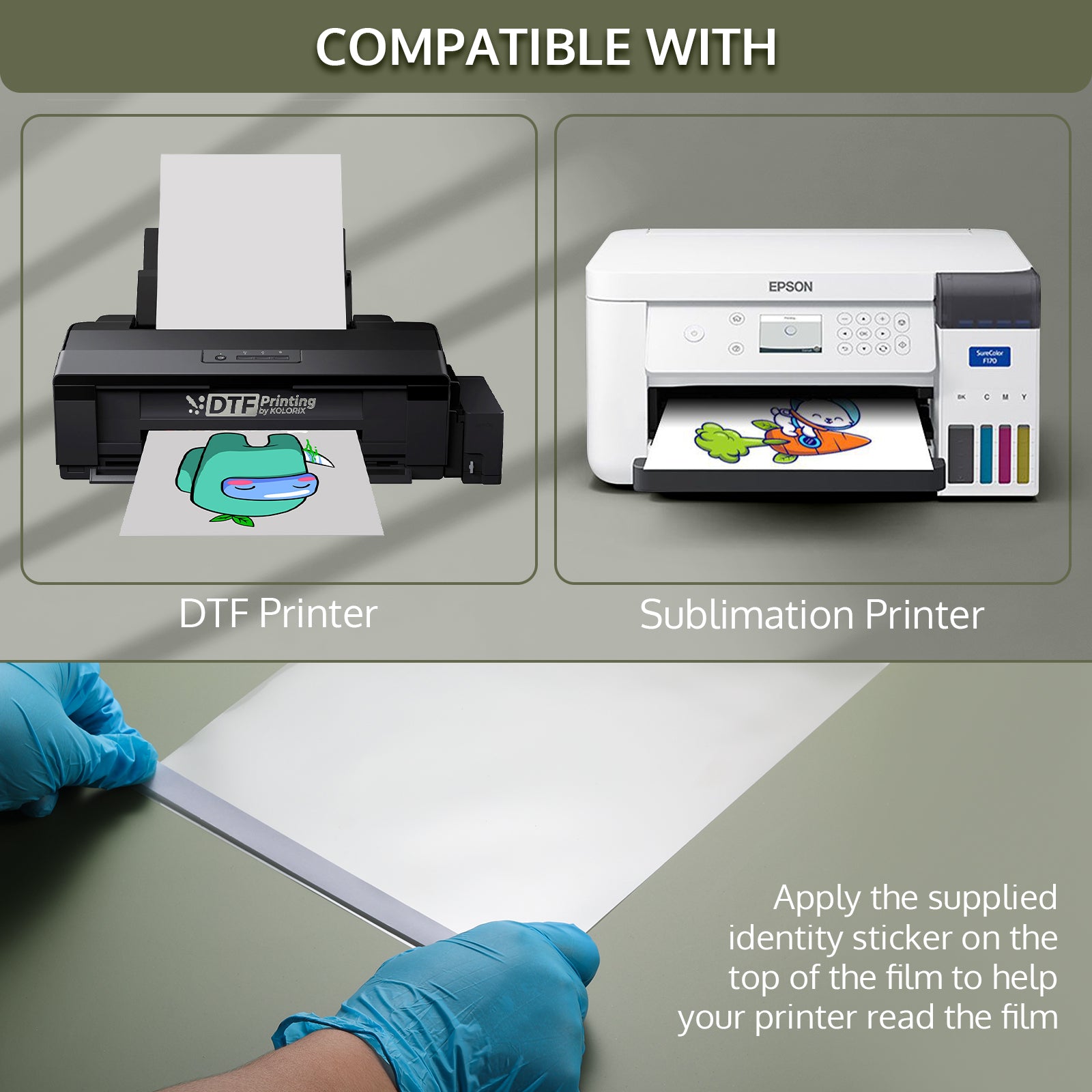 Compatible with DTF and Sublimation Printer