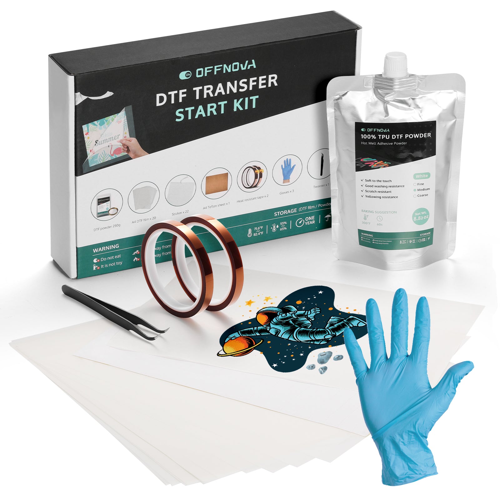 DTF Transfer Film Powder Kit for DTF Printing - Starter Kit