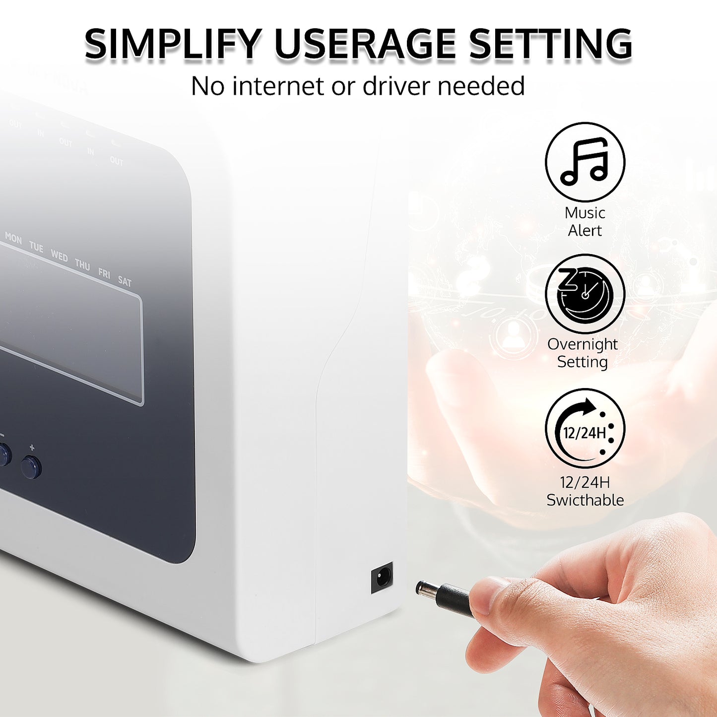 Simplify Usage Setting - No internet or diver needed