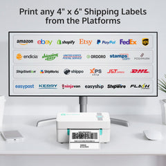 4" x 6" Bluetooth Shipping Label Printer (ZPL-2054N)