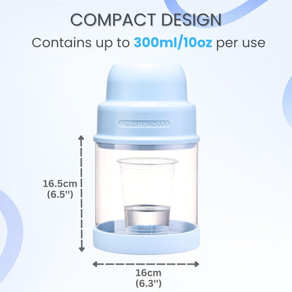 Compact Design ensures to contain up to 300ml/10oz per use