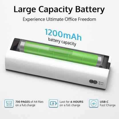 Large capacity battery with 1200mAh capacity
