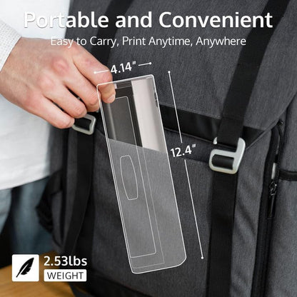 2.53lbs Weight - Portable and Convenient - Easy to Carry, Print Anytime, Anywhere