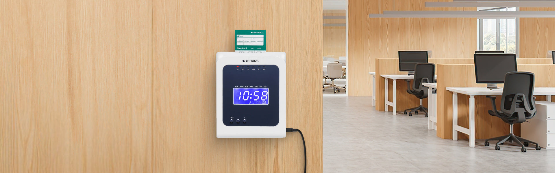 OFFNOVA Thermal Punch Time Clock