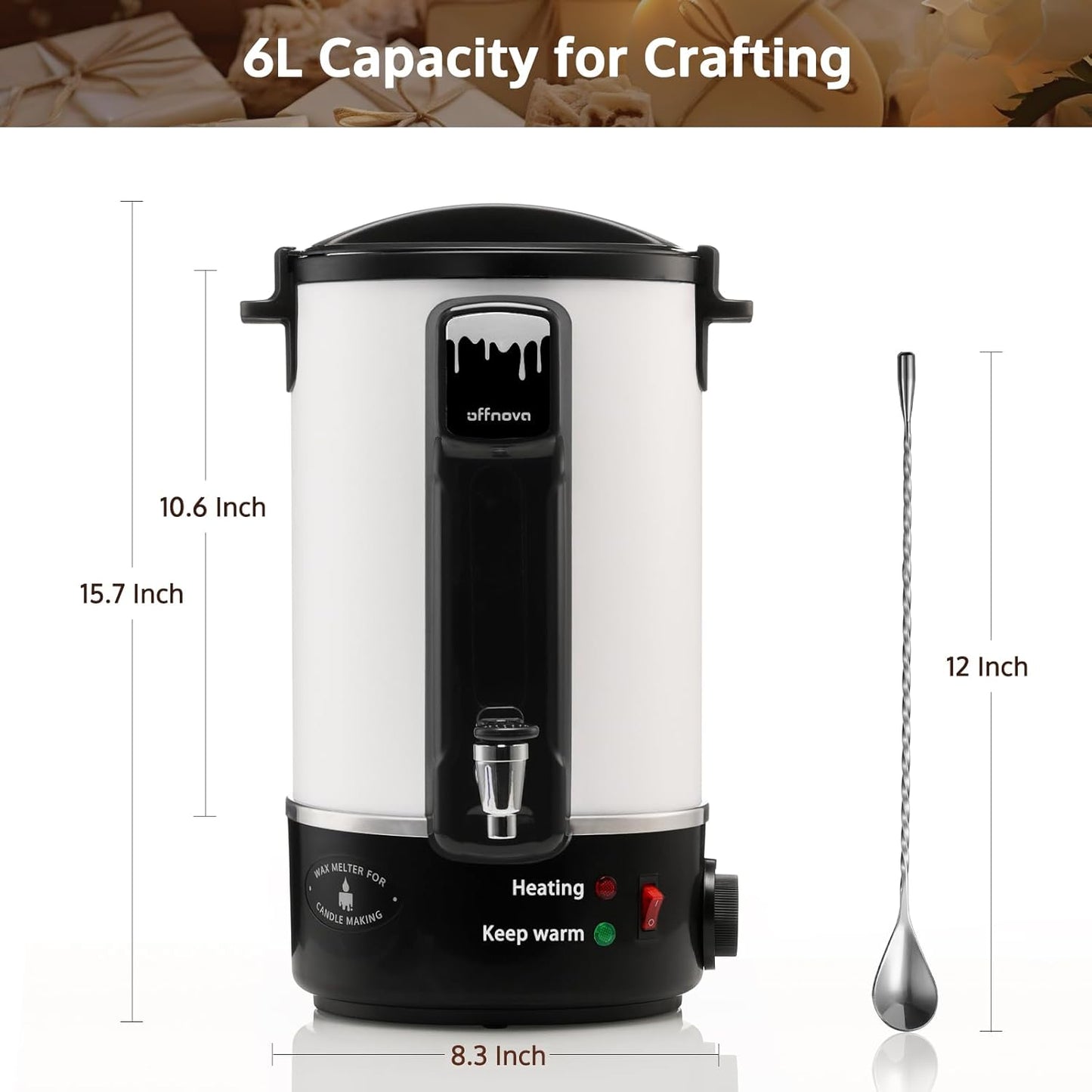 6L Wax Melter for Candle & Wax Making