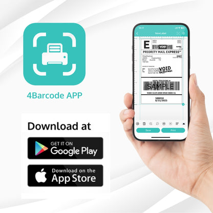 You can download 4Barcode APP at Google Play and App Store