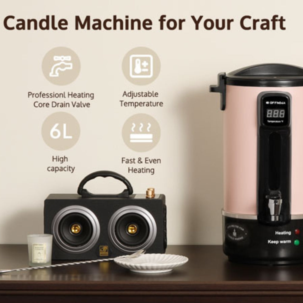 Wax Melting Pot Wax Melter for Candle Making Candle, Wax Melting Pot, Large  Commercial Candle Maker Machine with Pour Spout and Temperature Control