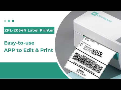 OFFNOVA New APP Upgraded Bluetooth Label Printer | ZPL-2054N