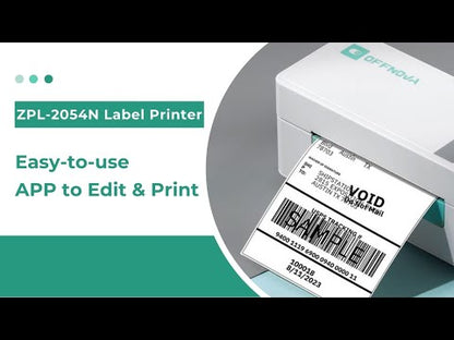 OFFNOVA New APP Upgraded Bluetooth Label Printer | ZPL-2054N
